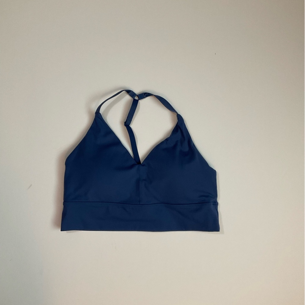Alphalete Navy Halter Top